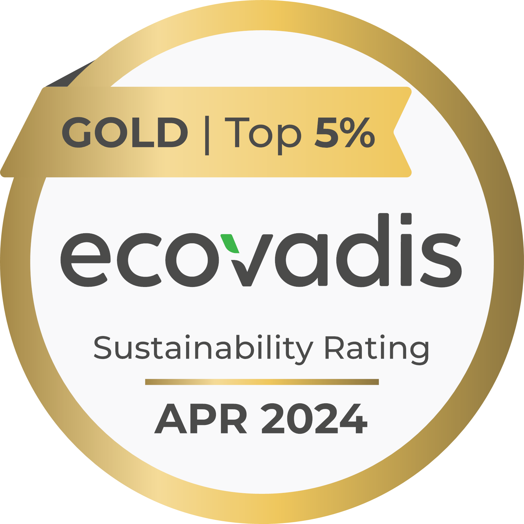 Médaille OR RSE ECOVADIS
 